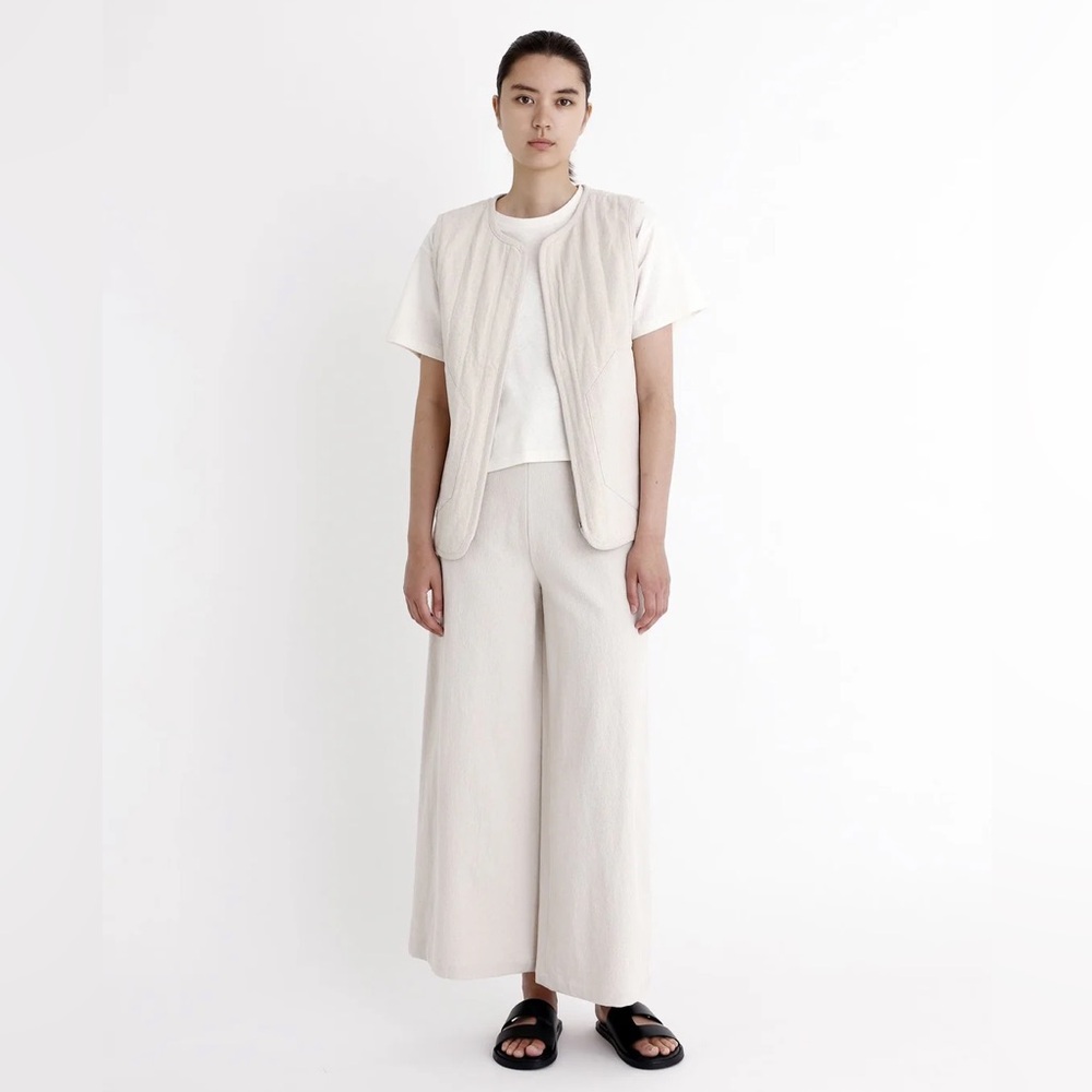 7115 by Szeki Wide Leg Canvas Pants